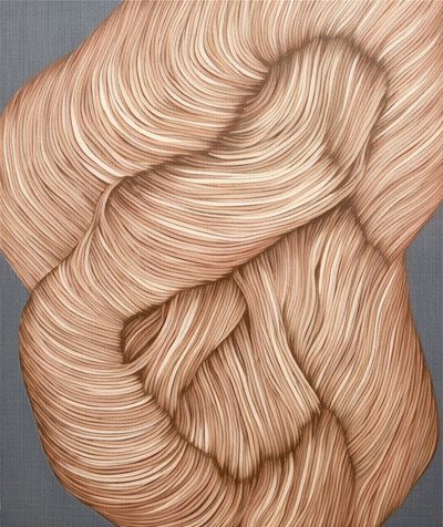 Mèches abstraites et fluides - Alma