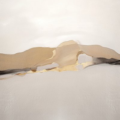 Paysage abstrait doré - Alma