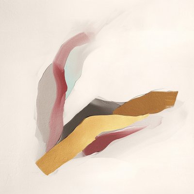 Abstrait moderne aux lignes fluides et dorées - Alma