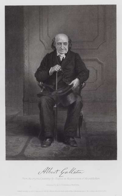 Albert Gallatin (gravure) - Alonzo (after) Chappel