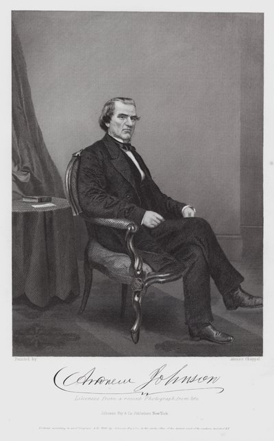 Andrew Johnson (gravure) - Alonzo (after) Chappel