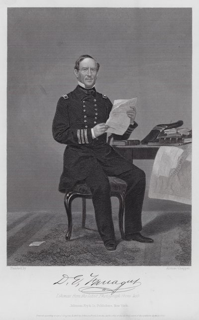 David Glascoe Farragut - Alonzo (after) Chappel