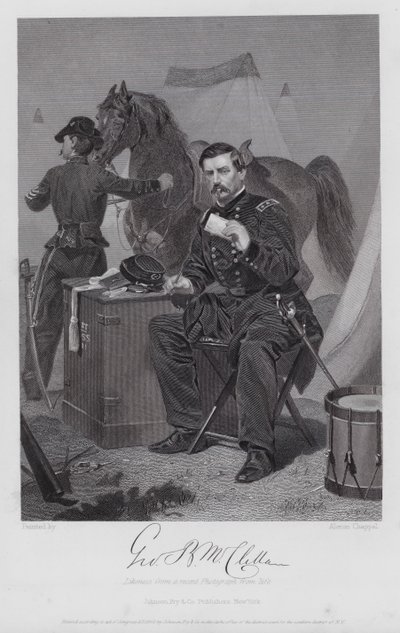 George Brinton McClellan (gravure) - Alonzo (after) Chappel