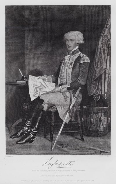 Gilbert-Motier De Lafayette (gravure) - Alonzo (after) Chappel