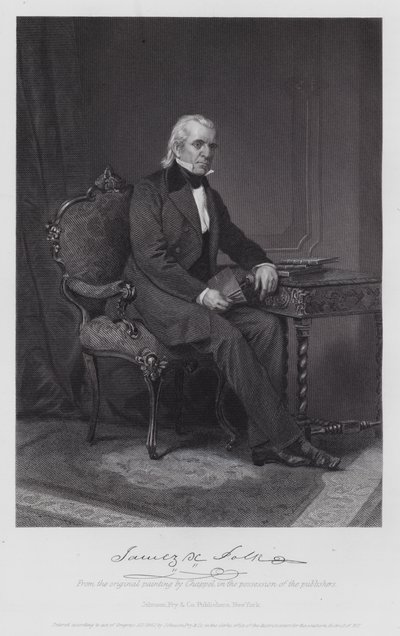 James Knox Polk (gravure) - Alonzo (after) Chappel