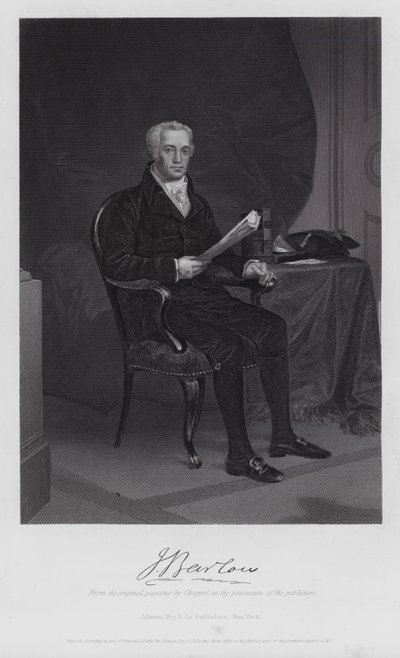 Joel Barlow (gravure) - Alonzo (after) Chappel