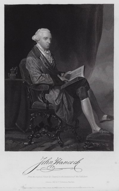 John Hancock (gravure) - Alonzo (after) Chappel