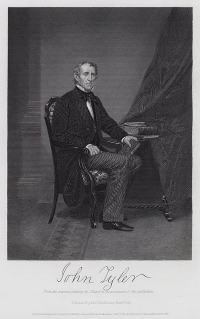 John Tyler (gravure) - Alonzo (after) Chappel