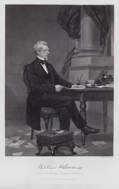 William Henry Seward (gravure) - Alonzo (after) Chappel