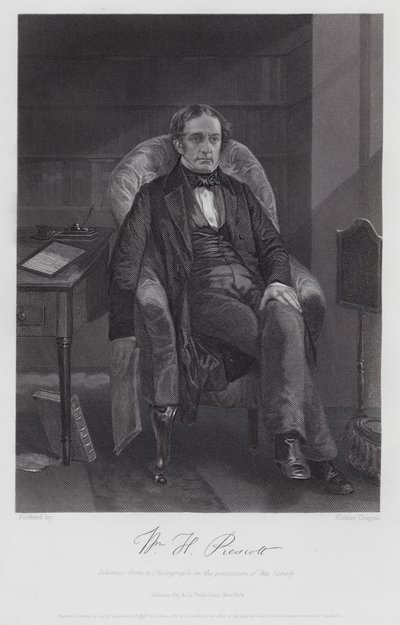 William Hickling Prescott (gravure) - Alonzo (after) Chappel