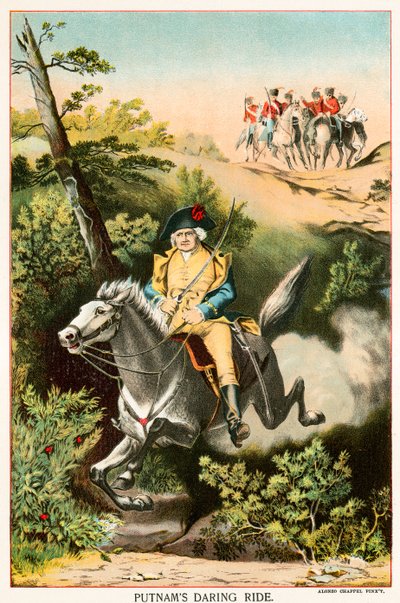 La chevauchée audacieuse de Putnam - Alonzo Chappel