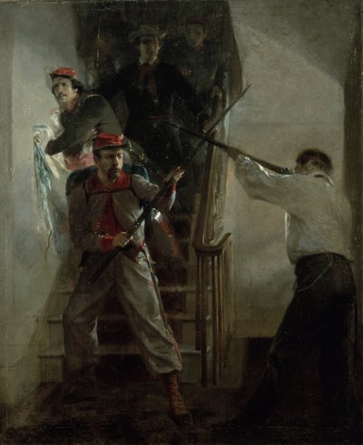 La mort de E. E. Ellsworth - Alonzo Chappel