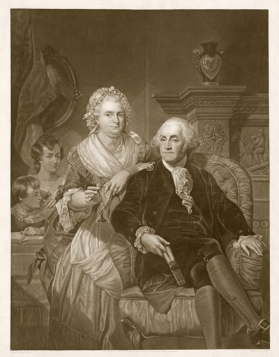 Washington à la maison, pub. 1867 - Alonzo Chappel