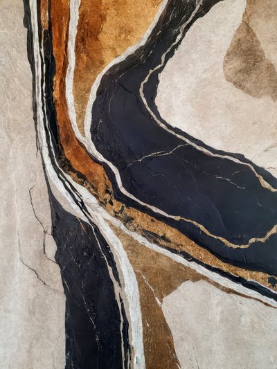 Marbre Black Gold Flow - Alpenglow Workshop
