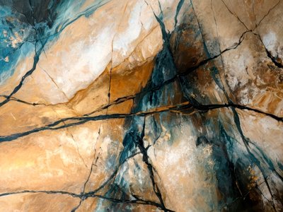 Abstrait en pierre bleue aux tons terreux - Alpenglow Workshop