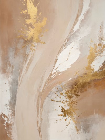 Abstrait fluide doré - Alpenglow Workshop