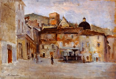 Assise par Alfonso Hollaender (1845-1923) - Alphons Hollaender