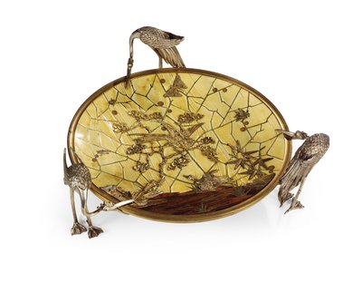 Coupe (Tazza), marqueterie par Ferdinand Duvinage, seconde moitié du XIXe siècle - Alphonse Gustave Giroux
