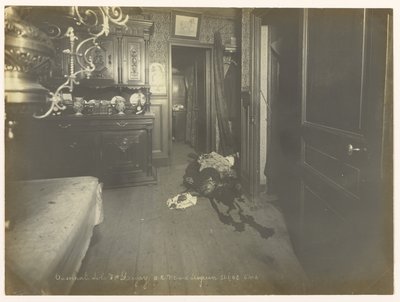 Vue de la Salle à manger où a été découverte le cadavre - Alphonse Bertillon