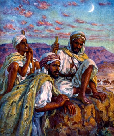 Groupe de bergers arabes - Alphonse Etienne Dinet