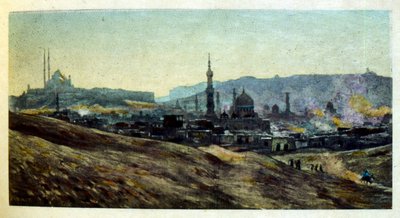 Illustration de Dinet tirée de "Mirages" Scènes de la vie arabe. 1906. Mirages, Scènes de la vie arabe a été illustré par Etienne Dinet et commenté par Silman Ben Ibrahim Bamer. Nasreddine Dinet est né sous le nom d