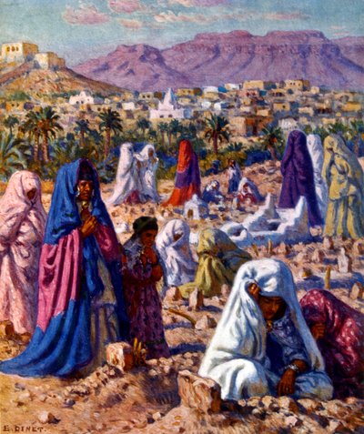 Cimetière musulman en Afrique du Nord - Alphonse Etienne Dinet
