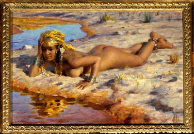 Au bord du oued - Alphonse Etienne Dinet
