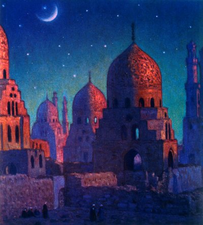 La Cité des Morts, ou Nécropole du Caire, Le Caire, Égypte - Alphonse Etienne Dinet