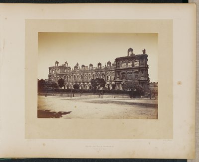 Hôtel de Ville incendié. Façade sur le Quai. - Alphonse J. Liébert