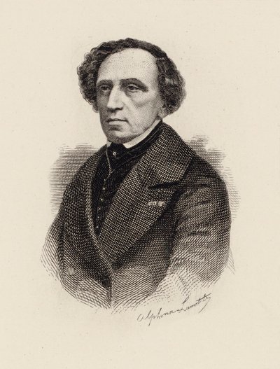 Portrait du compositeur Giacomo Meyerbeer 1791-1864, 1875 - Alphonse Lamotte