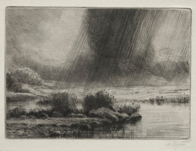 Une tempête - Alphonse Legros