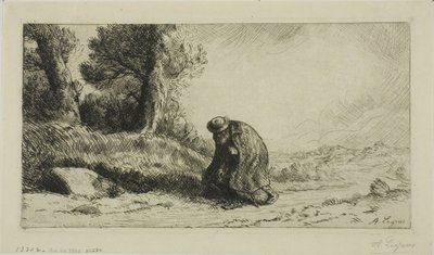Un vagabond marchant le long d