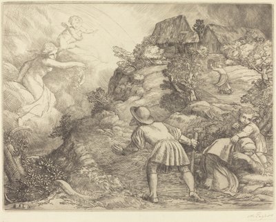 Le paysan et la fortune: Sujet allégorique - Alphonse Legros