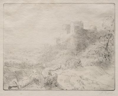 Un vieux château - Alphonse Legros