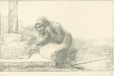 Au pied de la croix - Alphonse Legros
