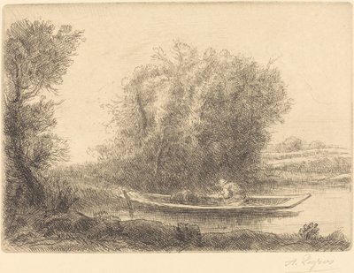 Un coin de rivière - Alphonse Legros