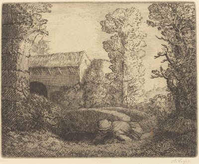 Le pont du moulin - Alphonse Legros
