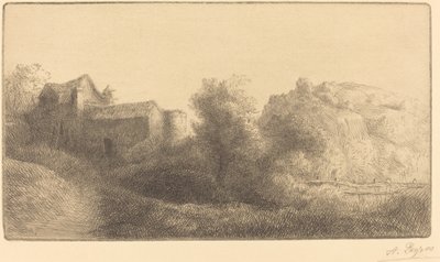 Le pont du moulin - Alphonse Legros