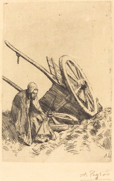 Charette brisée - Alphonse Legros