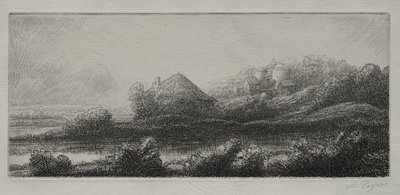 Cabane dans le marais - Alphonse Legros