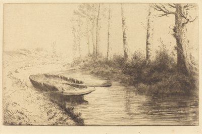 Canal Vu à la Lumière du Matin Le canal: Effet du matin - Alphonse Legros