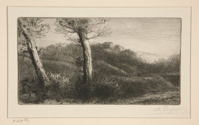 Coucher du soleil - Alphonse Legros