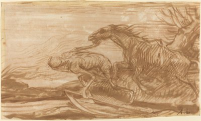 La Mort et son cheval - Alphonse Legros