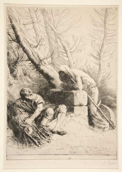 La Mort et le Bûcheron - Alphonse Legros
