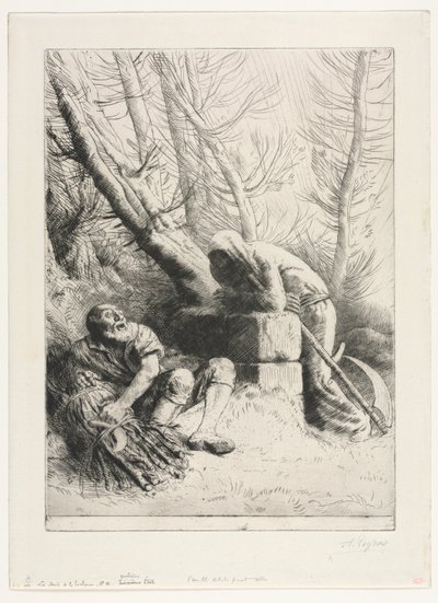 La Mort et le Bûcheron, 1881 - Alphonse Legros