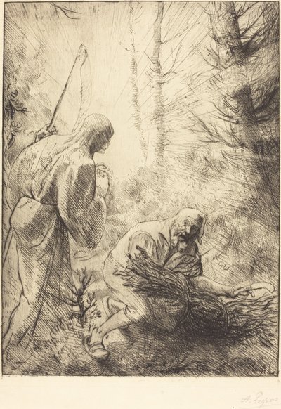 La mort et le bûcheron, 2ème planche - Alphonse Legros