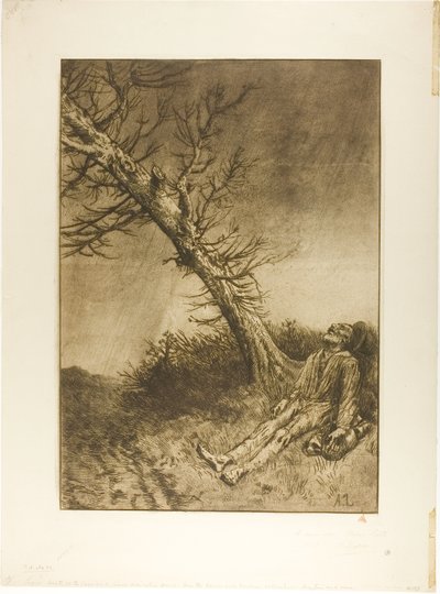 La mort du vagabond - Alphonse Legros
