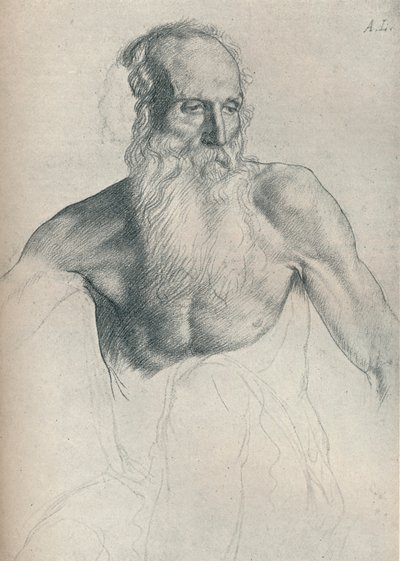 Étude de vieillard à longue barbe - Alphonse Legros