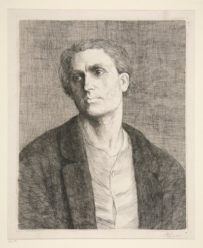 Étude de tête d - Alphonse Legros