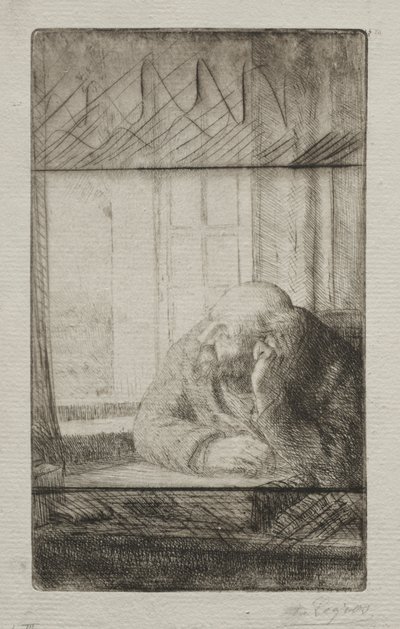 Soirée à la fenêtre - Alphonse Legros
